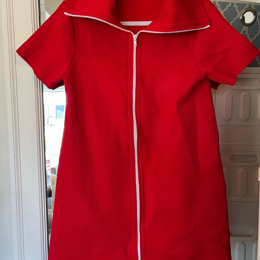 Zara Vibrant Red Knit Dress